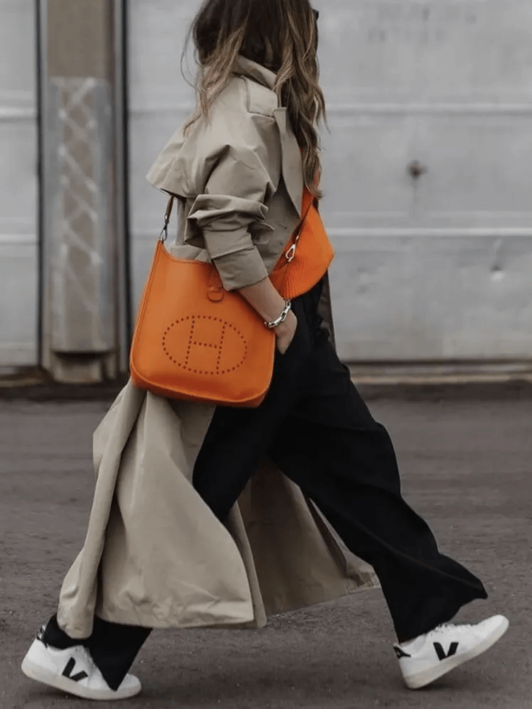 鞋 ” 越慵懒穿越高级！冬天 “ 阔腿裤+运动(图2)