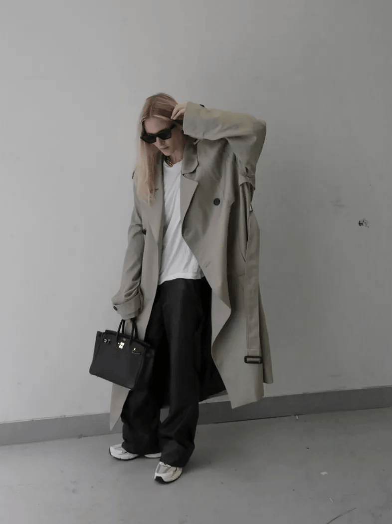 鞋 ” 越慵懒穿越高级！冬天 “ 阔腿裤+运动(图4)