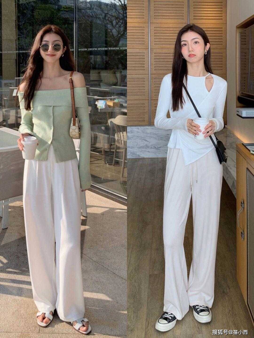 腿裤”就够了这样穿百搭还显瘦夏季裤子没必要买太多“1条阔(图7)